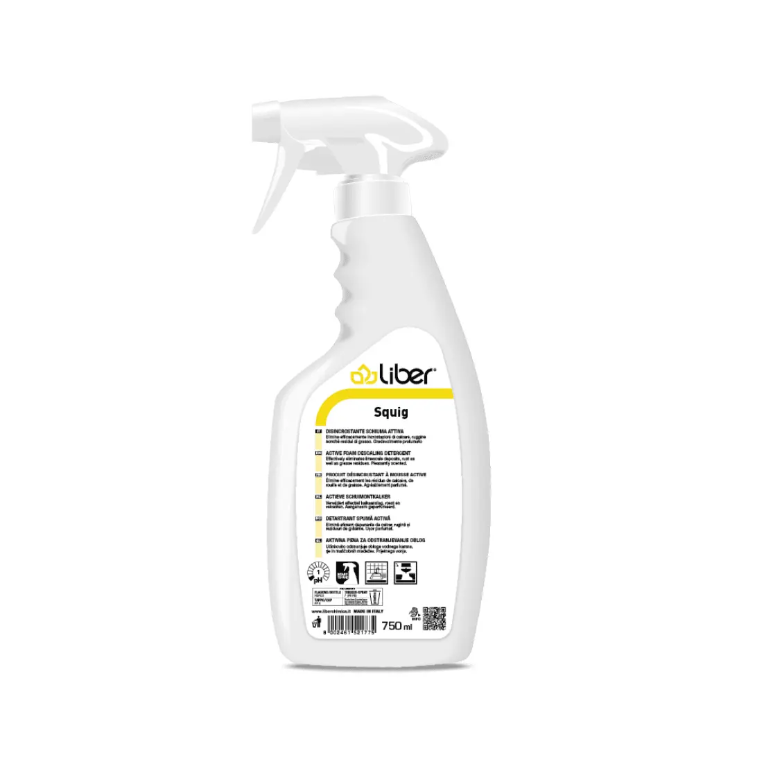 Професионален препарат за отстраняване на котлен камък и ръжда - Squig, 750ml