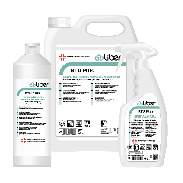 Професионален препарат за почистване и дезинфекция на твърди повърхности – RTU Plus